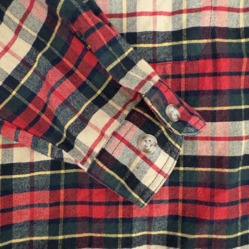 Eddie Bauer Women's Plaid Lumberjack Hunting Flannel Pullover Jacket Vintage 90s - Picture 4 of 10